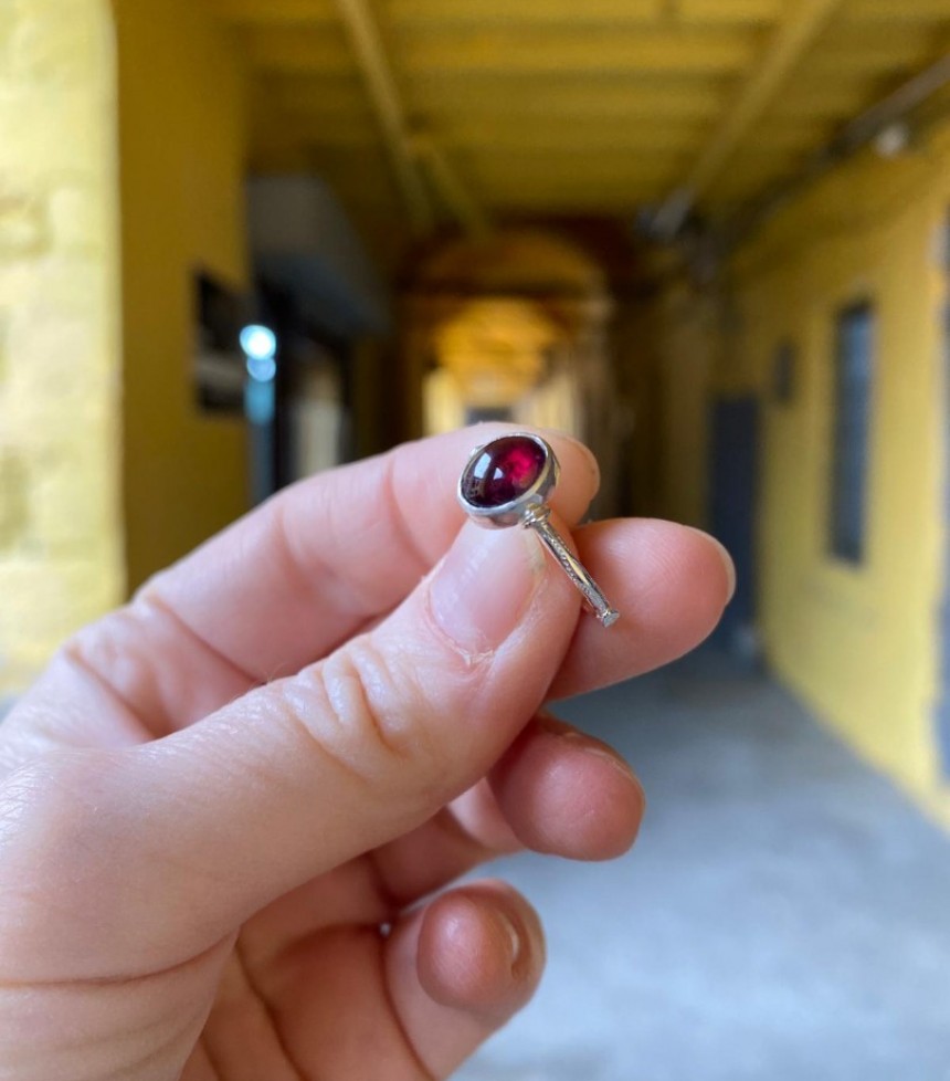 Lal (Garnet) Doğaltaşlı Gümüş Yüzük Lal (Garnet) Doğaltaşlı Gümüş Yüzük